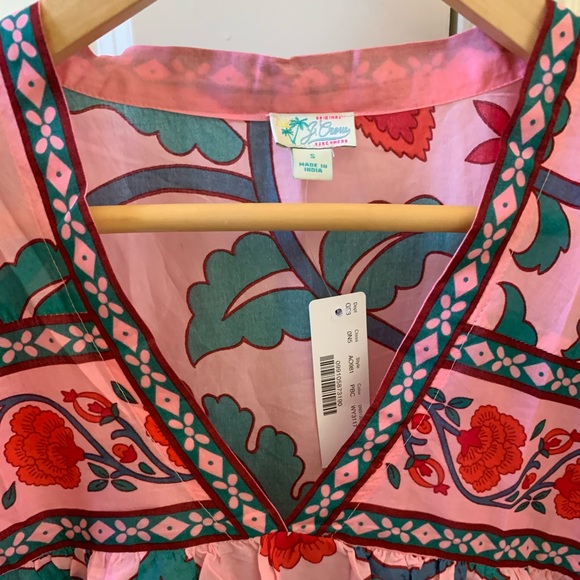 J. Crew V-neck tunic dress in floral block print - Picture 5 of 13